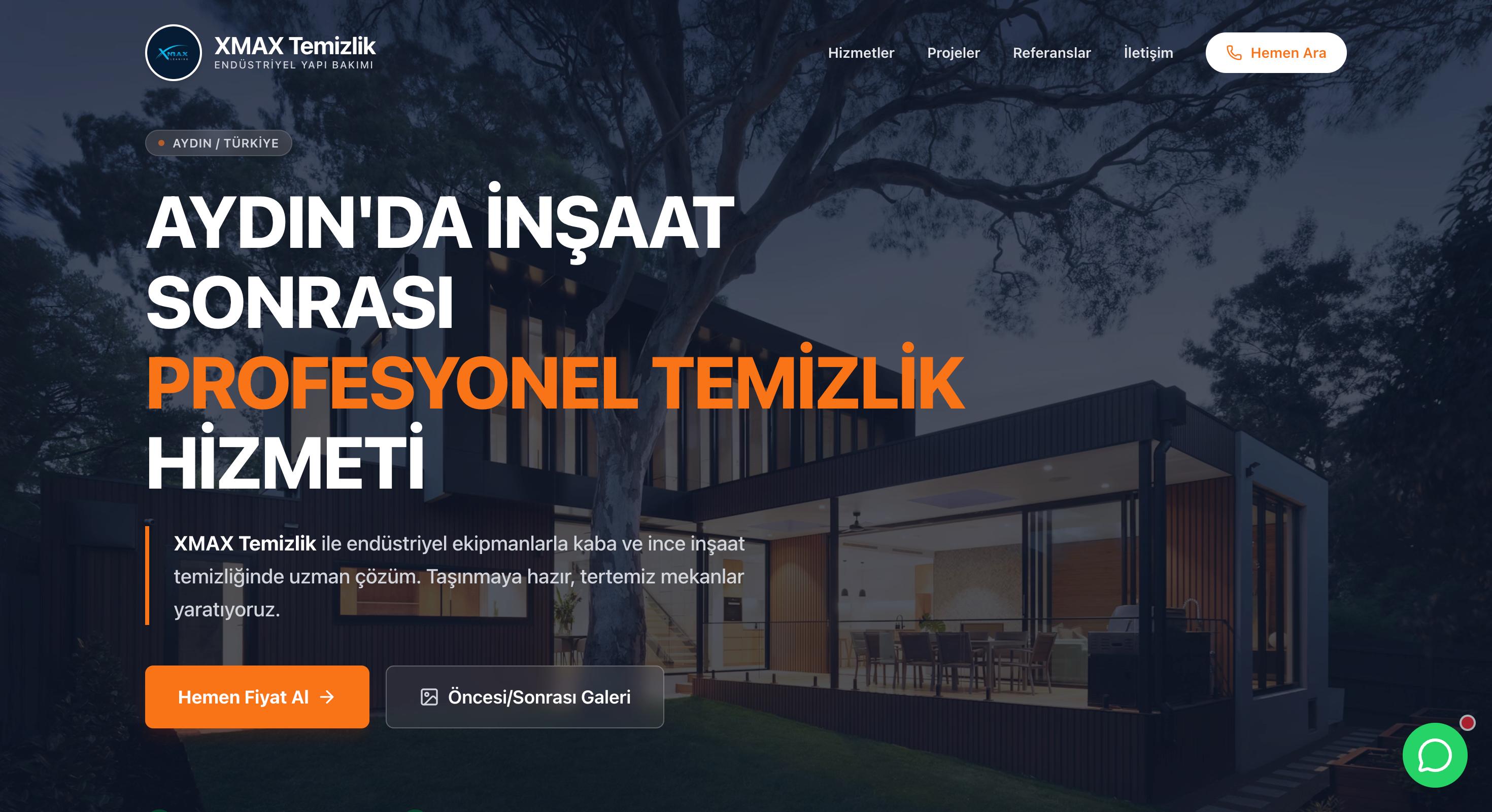 Xmax Temizlik — Hizmet Odaklı Dijital Dönüşüm ve Web Platformu